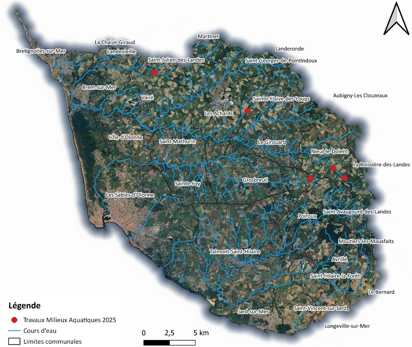 Localisation travaux MA 2025